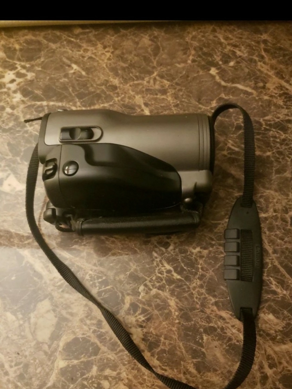 Handheld Black Video Camcorder with Comfortable Hand Strap